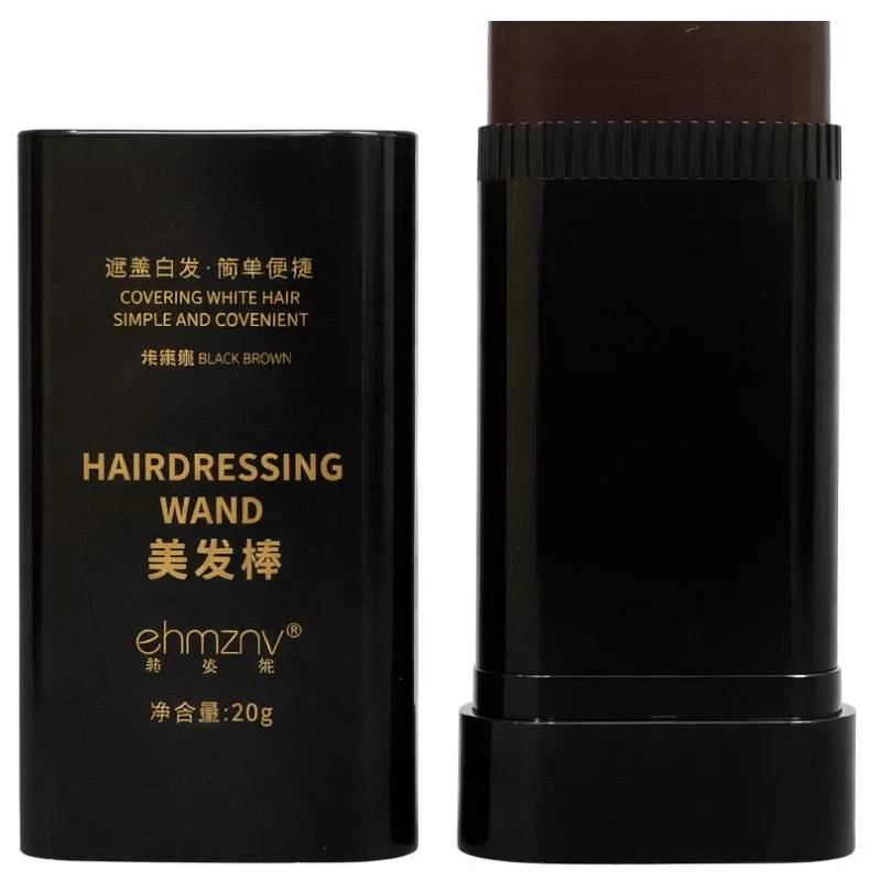 Brown Temporary Hair Color Stick | Long-Lasting Gray Coverage Hair Touch-Up Wand | 20g,