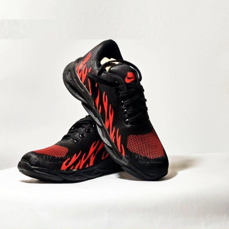 Man's Fabric Running Jogger Red Fire