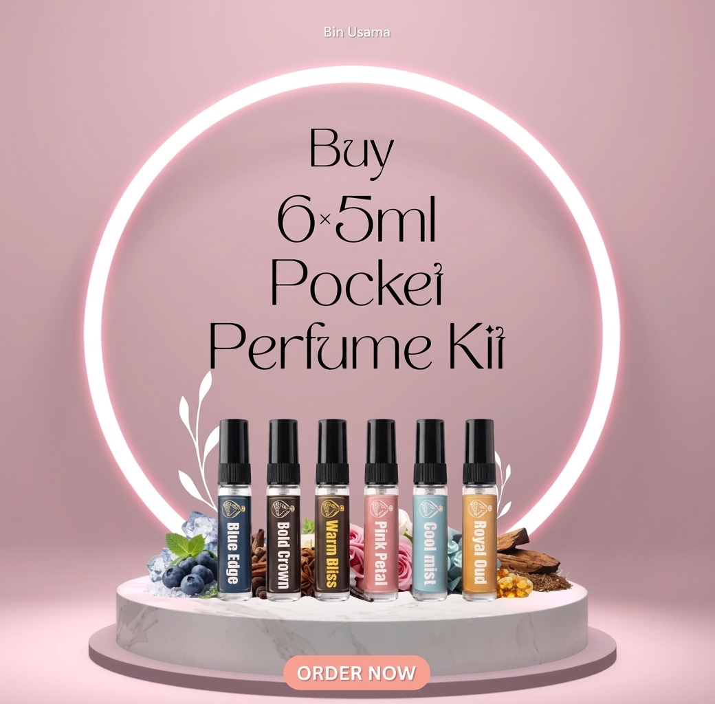 Pocket perfume Kit (6 × 5ml) (100% off)